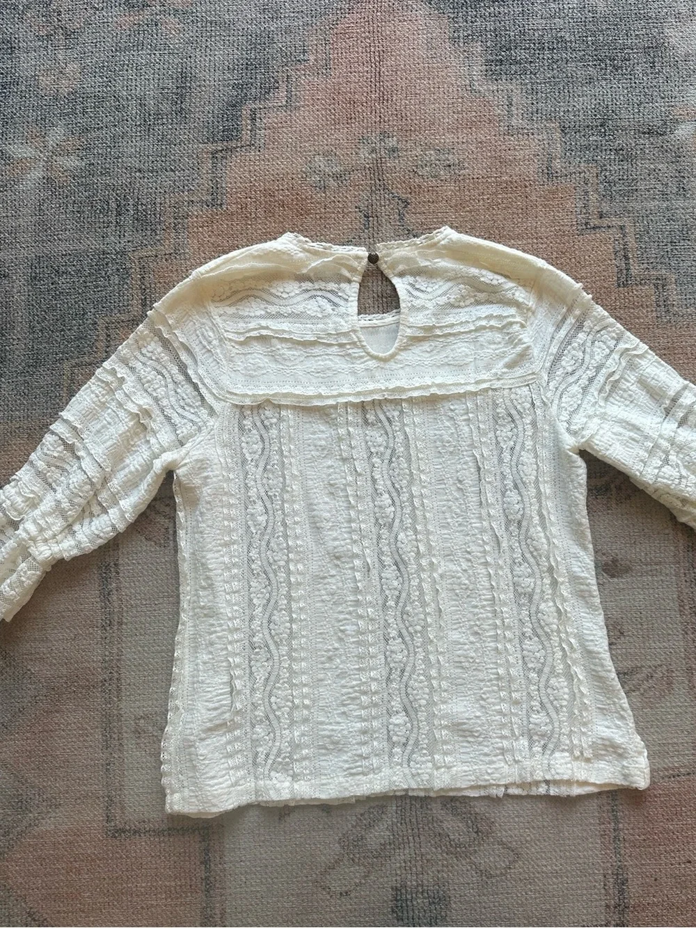 By Anthropologie Victorian Lace Top